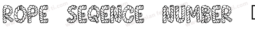 rope seqence number字体转换